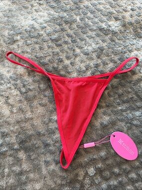 AvidLove Red Sheer Mesh Thong